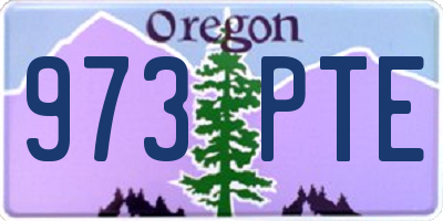 OR license plate 973PTE