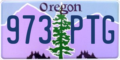 OR license plate 973PTG