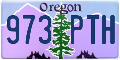 OR license plate 973PTH