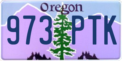 OR license plate 973PTK