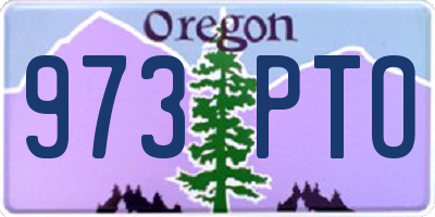 OR license plate 973PTO