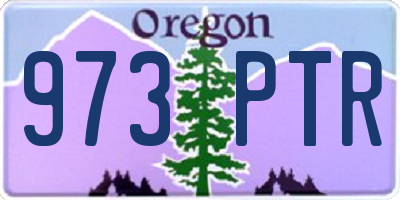 OR license plate 973PTR