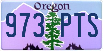 OR license plate 973PTS