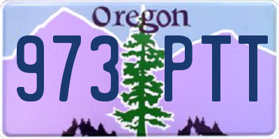 OR license plate 973PTT