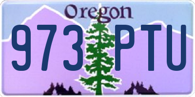OR license plate 973PTU