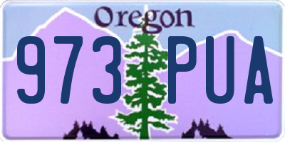 OR license plate 973PUA