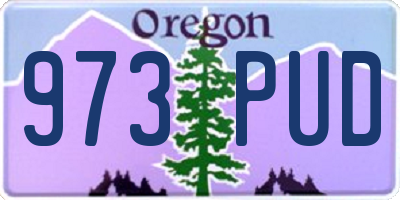 OR license plate 973PUD