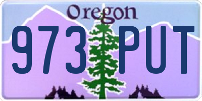 OR license plate 973PUT