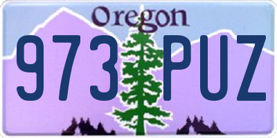 OR license plate 973PUZ