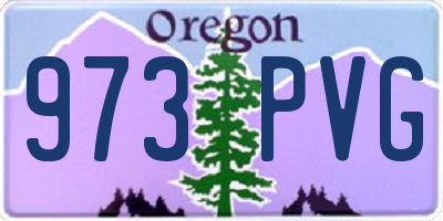 OR license plate 973PVG