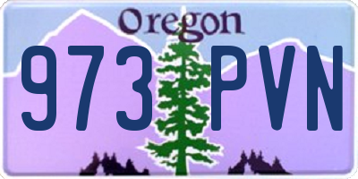 OR license plate 973PVN