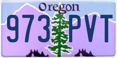 OR license plate 973PVT