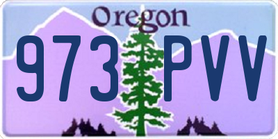 OR license plate 973PVV