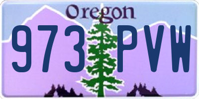 OR license plate 973PVW