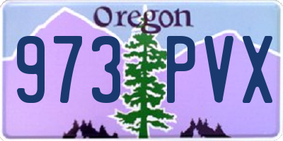 OR license plate 973PVX