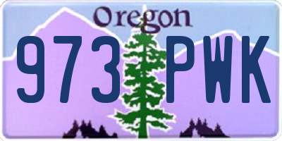 OR license plate 973PWK