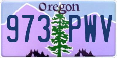 OR license plate 973PWV