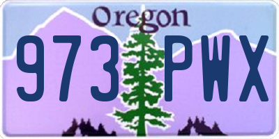 OR license plate 973PWX