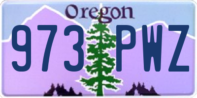 OR license plate 973PWZ