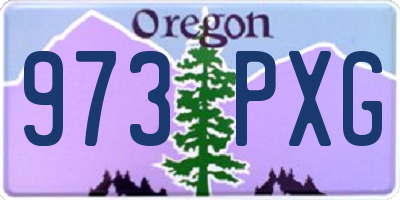 OR license plate 973PXG
