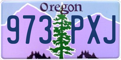 OR license plate 973PXJ