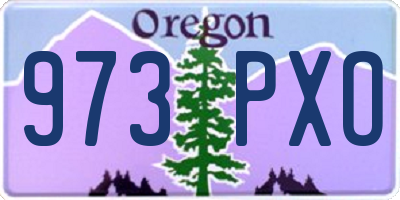 OR license plate 973PXO