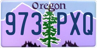 OR license plate 973PXQ