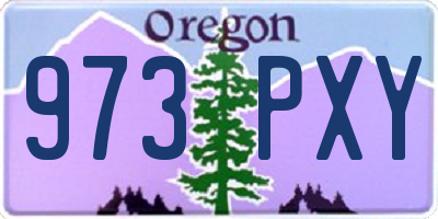 OR license plate 973PXY