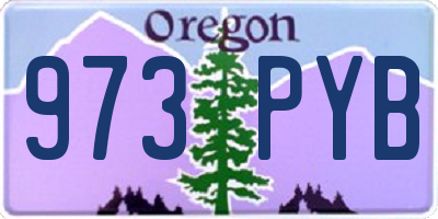 OR license plate 973PYB