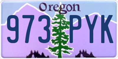 OR license plate 973PYK