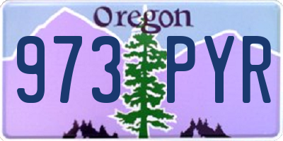 OR license plate 973PYR