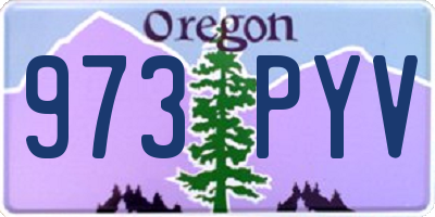 OR license plate 973PYV