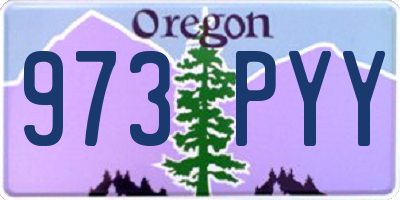 OR license plate 973PYY
