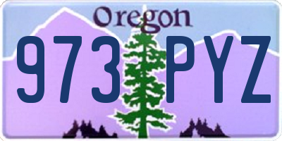 OR license plate 973PYZ