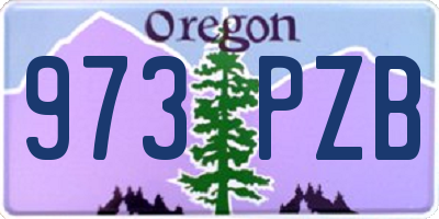 OR license plate 973PZB