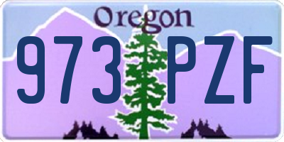 OR license plate 973PZF