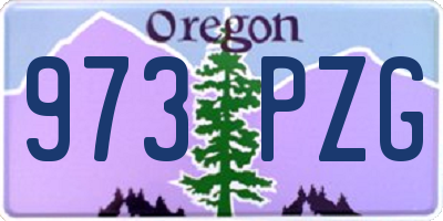 OR license plate 973PZG