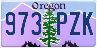 OR license plate 973PZK