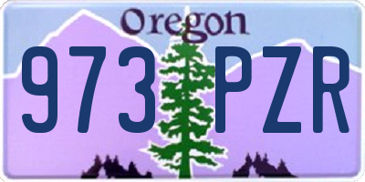 OR license plate 973PZR