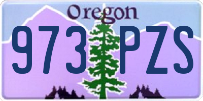 OR license plate 973PZS