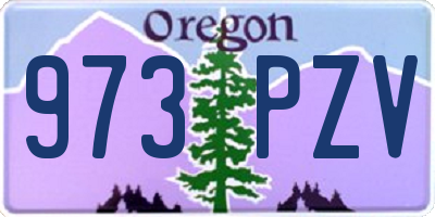OR license plate 973PZV