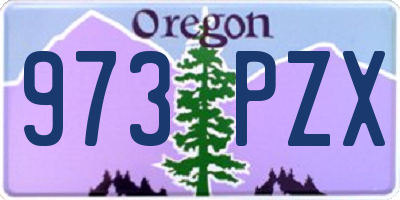 OR license plate 973PZX