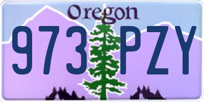 OR license plate 973PZY