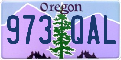 OR license plate 973QAL