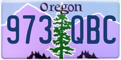 OR license plate 973QBC