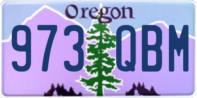 OR license plate 973QBM
