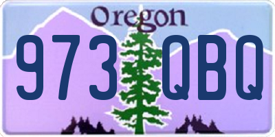 OR license plate 973QBQ