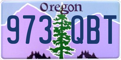 OR license plate 973QBT