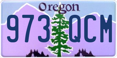 OR license plate 973QCM