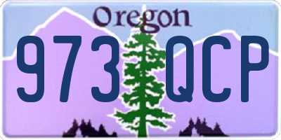 OR license plate 973QCP